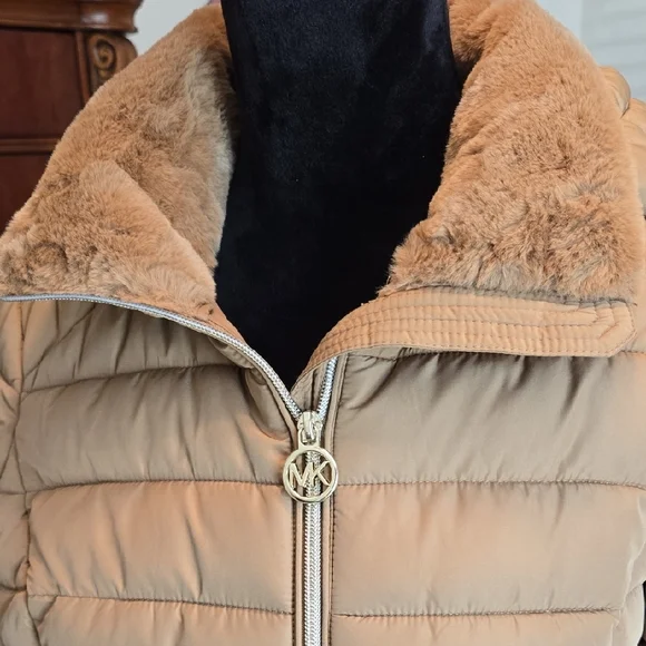 Michael Kors Beige Puffer Jacket - Picture 9 of 13